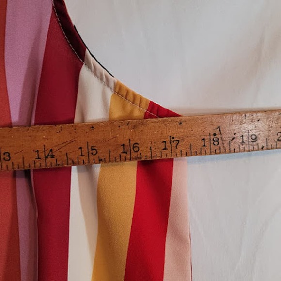 Label Rachel Roy- Multi colored striped blouse- size medium - Picture 5 of 7